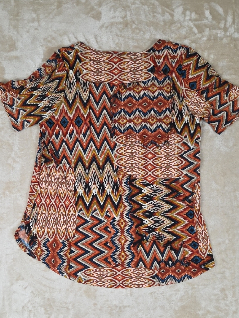 Jostar Rust Multi-Pattern Short Sleeve Tee - Picture 4 of 7